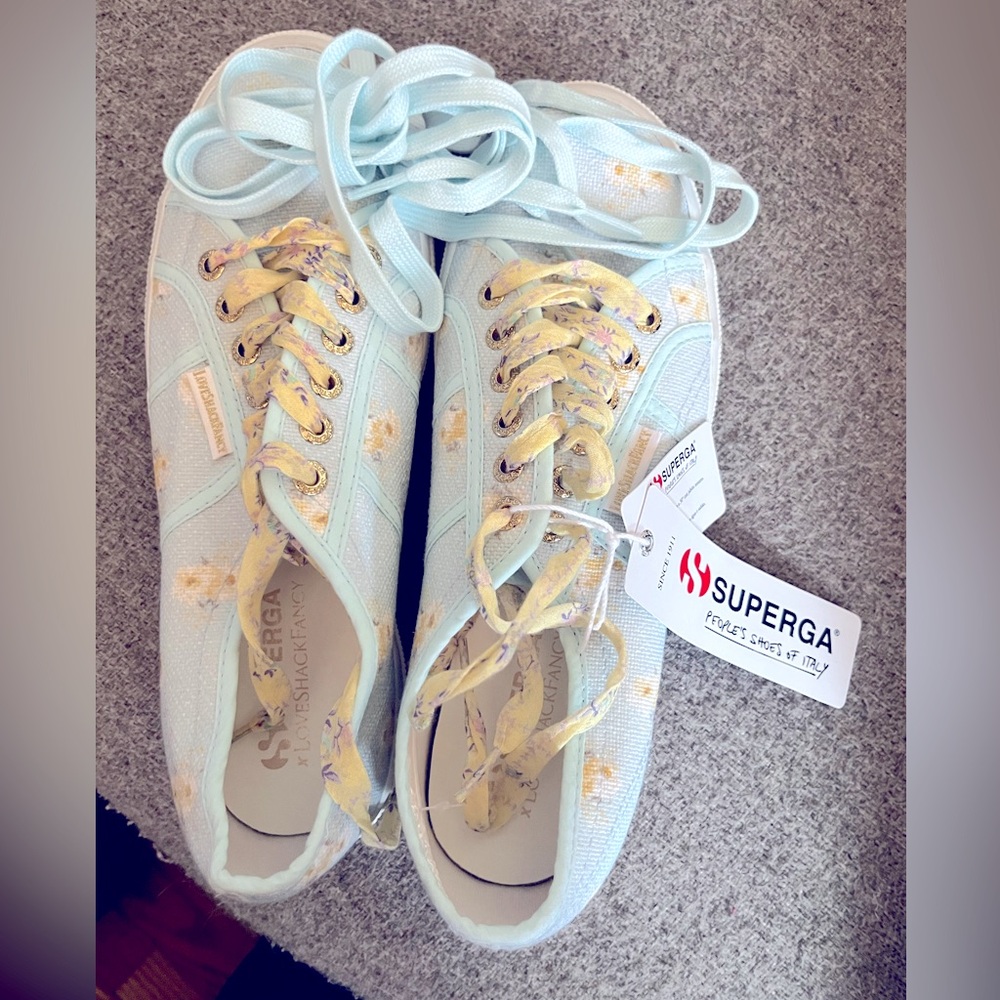 NWT Superga LoveShackFancy Bluebird 
W 9 1/2 Euro 41 
No box